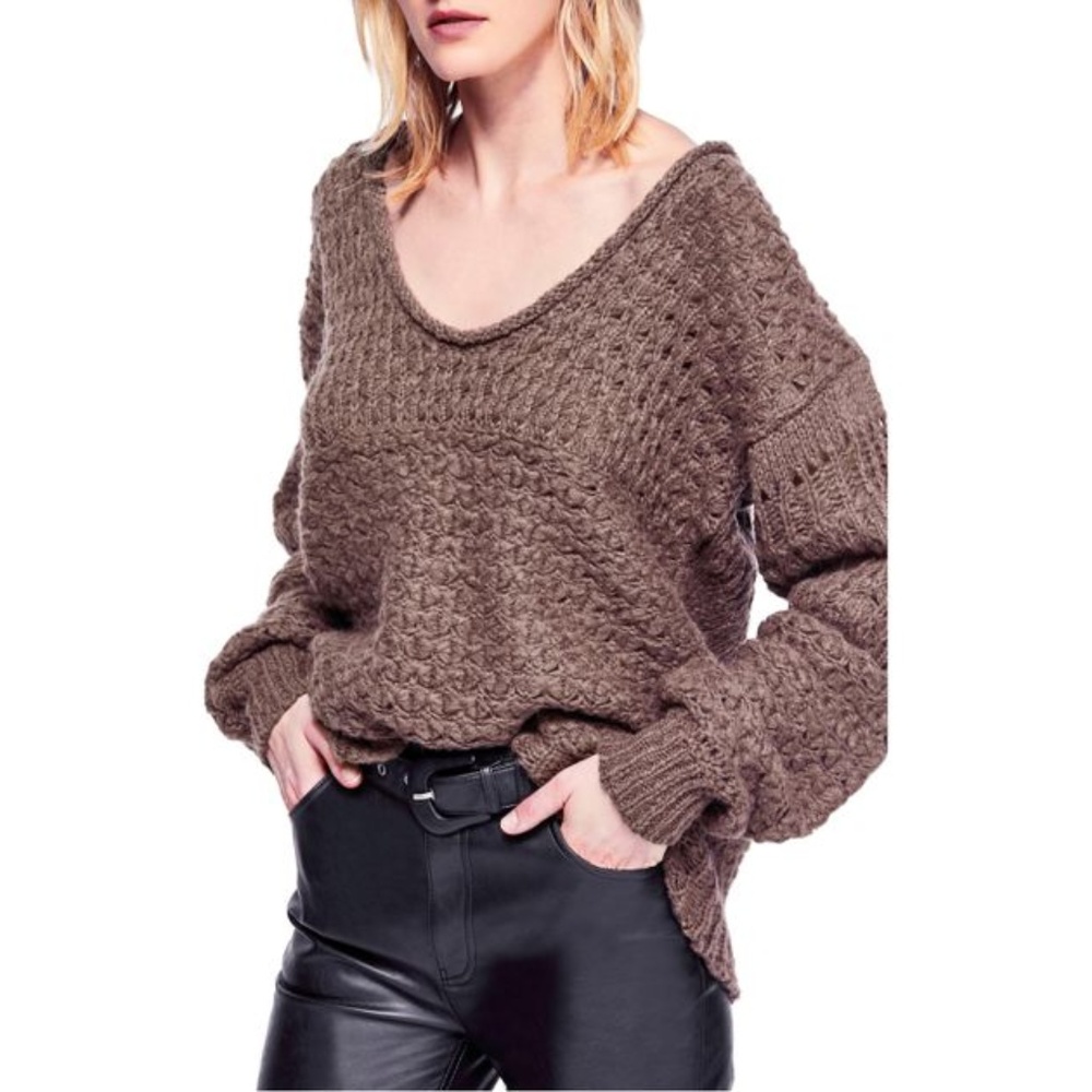 FREE PEOPLE Crashing Waves Pullover Sweater